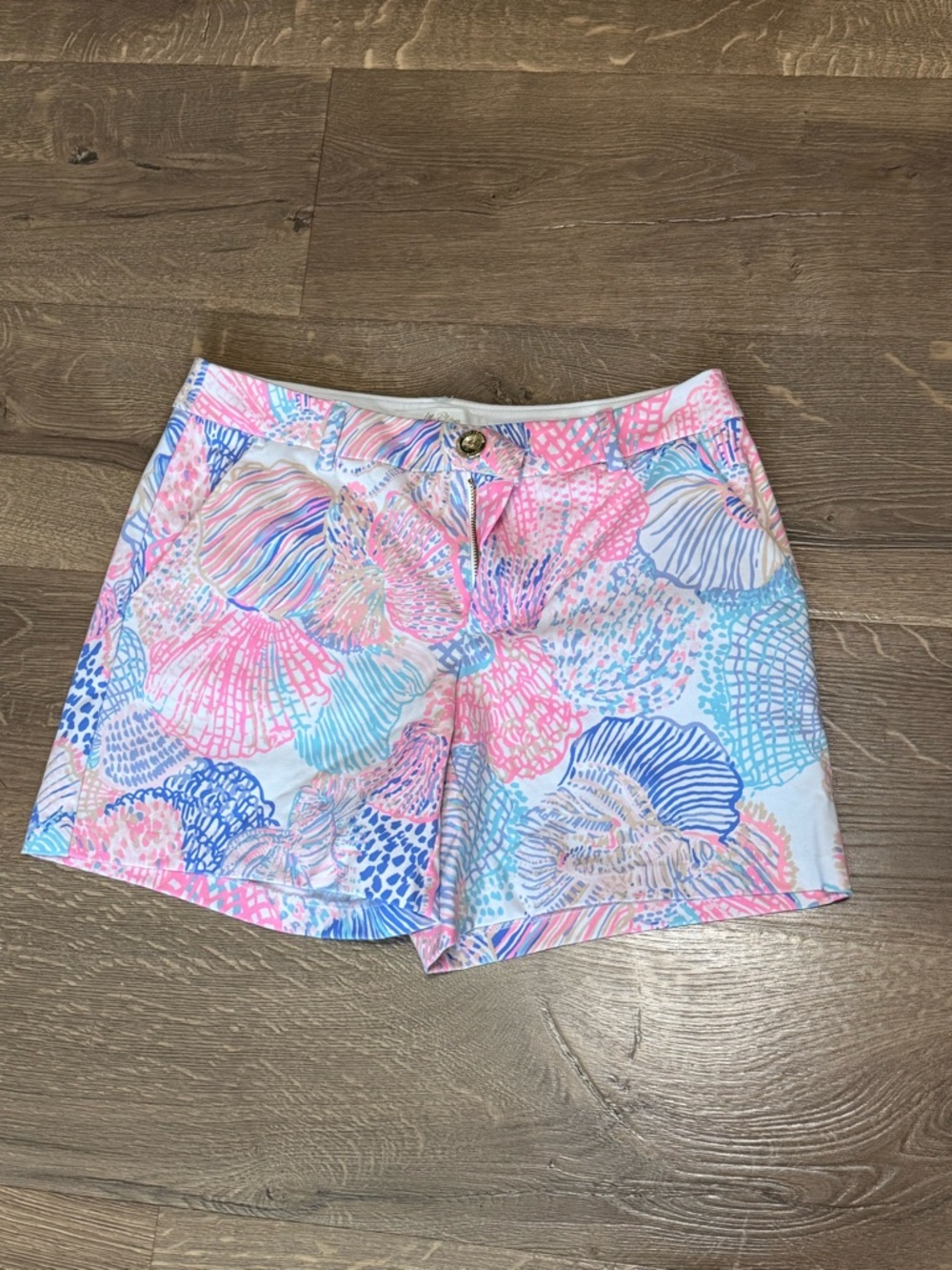 Lilly Pulitzer Shell-Print Shorts in Pink, Blue & Aqua